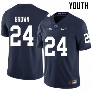 Youth DJ Brown Navy Penn State College Football #24 Jersey 669923-837