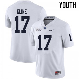 Youth Grayson Kline White Penn State College Football #17 Jersey 300145-502