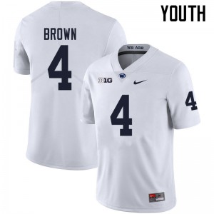 Youth Journey Brown White Penn State College Football #4 Jersey 882059-500