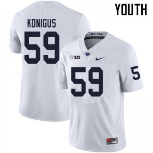 Youth Kaleb Konigus White Penn State College Football #59 Jersey 357007-528