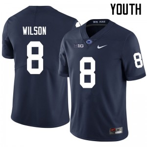 Youth Marquis Wilson Navy PSU College Football #8 Jersey 129477-310