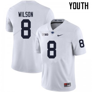 Youth Marquis Wilson White PSU College Football #8 Jersey 976892-724