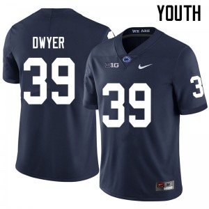 Youth Robbie Dwyer Navy Penn State Nittany Lions College Football #39 Jersey 934633-968
