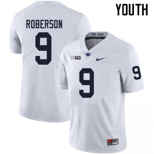 Youth Ta'Quan Roberson White Penn State Nittany Lions College Football #9 Jersey 538564-982