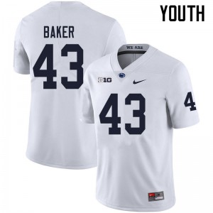 Youth Trevor Baker White Penn State Nittany Lions College Football #43 Jersey 621742-490