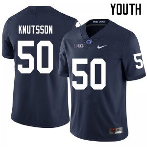 Youth WIll Knutsson Navy Penn State College Football #50 Jersey 309380-604