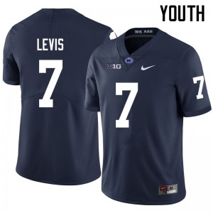 Youth Will Levis Navy PSU College Football #7 Jersey 306612-625