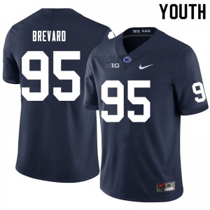 Youth Cole Brevard Navy Nittany Lions College Football #95 Jersey 495004-416