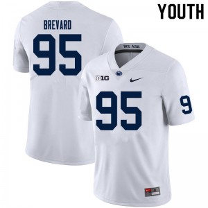 Youth Cole Brevard White Penn State Nittany Lions College Football #95 Jersey 824525-323