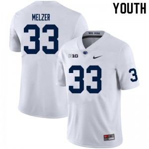 Youth Corey Melzer White Penn State College Football #33 Jersey 706966-920