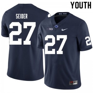 Youth Jaden Seider Navy Penn State Nittany Lions College Football #27 Jersey 187453-420