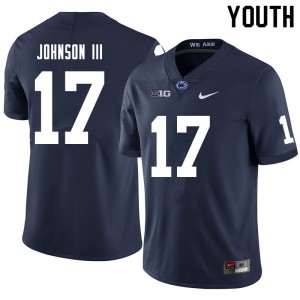 Youth Joseph Johnson III Navy Penn State Nittany Lions College Football #17 Jersey 100446-510