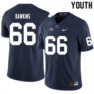 Youth Nick Dawkins Navy Penn State College Football #66 Jersey 464094-916