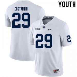 Youth Sebastian Costantini White Nittany Lions College Football #29 Jersey 946834-414
