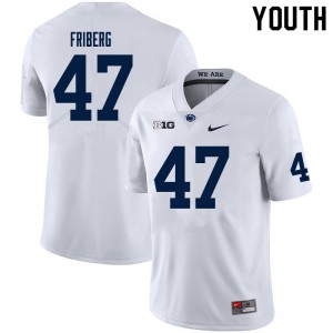 Youth Tommy Friberg White Penn State Nittany Lions College Football #47 Jersey 848805-696