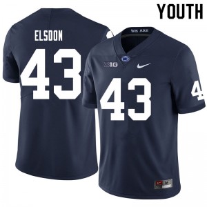 Youth Tyler Elsdon Navy Penn State College Football #43 Jersey 729455-889