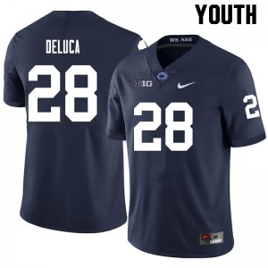 Youth Dominic DeLuca Navy Nittany Lions College Football #28 Jersey 212646-875