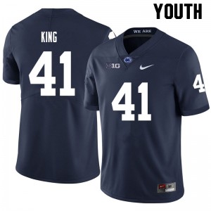 Youth Kobe King Navy Penn State College Football #41 Jersey 201194-307