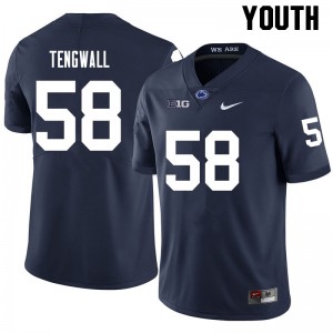 Youth Landon Tengwall Navy Penn State Nittany Lions College Football #58 Jersey 455175-650