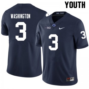Youth Parker Washington Navy Penn State College Football #3 Jersey 414915-825
