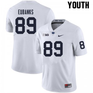 Youth Winston Eubanks White Penn State College Football #89 Jersey 755826-437