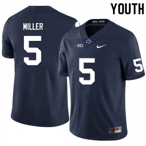 Youth Cam Miller Navy Penn State College Football #5 Jersey 507570-274