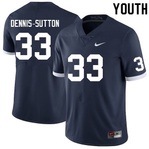 Youth Dani Dennis-Sutton Retro Penn State Nittany Lions College Football #33 Jersey 501697-988