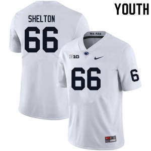 Youth Drew Shelton White PSU College Football #66 Jersey 858531-812