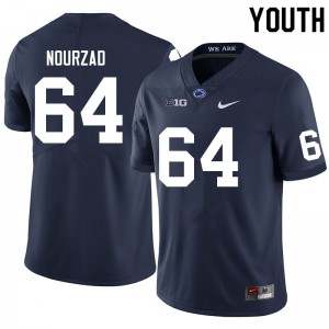 Youth Hunter Nourzad Navy Nittany Lions College Football #64 Jersey 588059-136