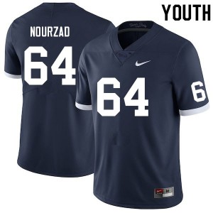Youth Hunter Nourzad Retro Nittany Lions College Football #64 Jersey 556851-656