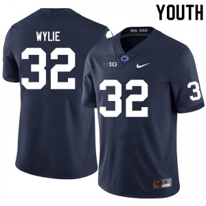 Youth Keon Wylie Navy Nittany Lions College Football #32 Jersey 586307-470