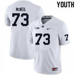 Youth Maleek McNeil White Nittany Lions College Football #73 Jersey 496761-613