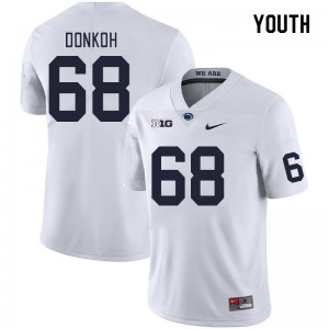 Youth Anthony Donkoh White PSU College Football #68 Jersey 851948-470