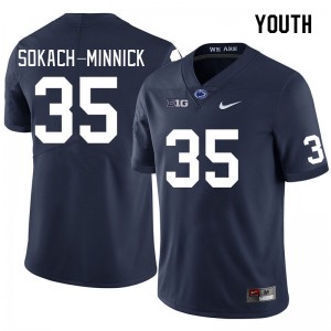 Youth Blaise Sokach-Minnick Navy Nittany Lions College Football #35 Jersey 400774-260