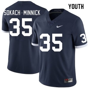 Youth Blaise Sokach-Minnick Retro PSU College Football #35 Jersey 464847-984
