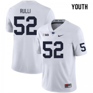 Youth Dominic Rulli White Penn State College Football #52 Jersey 632681-740