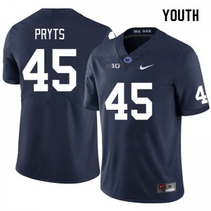 Youth Jackson Pryts Navy Nittany Lions College Football #45 Jersey 288476-300
