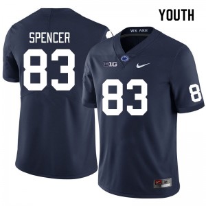 Youth Jake Spencer Navy Nittany Lions College Football #83 Jersey 679696-697