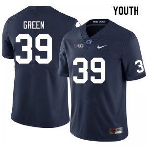 Youth Jashaun Green Navy PSU College Football #39 Jersey 745501-496