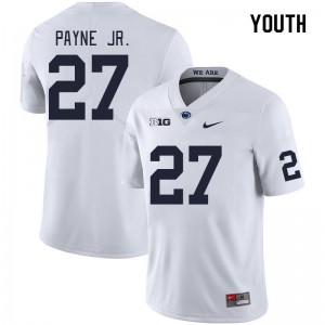 Youth Lamont Payne Jr. White PSU College Football #27 Jersey 981007-652