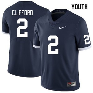 Youth Liam Clifford Retro Penn State Nittany Lions College Football #2 Jersey 635244-822