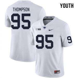Youth Riley Thompson White PSU College Football #95 Jersey 448751-838