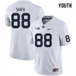 Youth Sam Siafa White Nittany Lions College Football #88 Jersey 251396-715