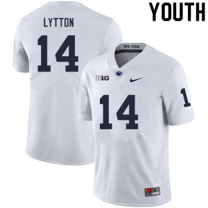 Youth A.J. Lytton White PSU College Football #14 Jersey 955181-155