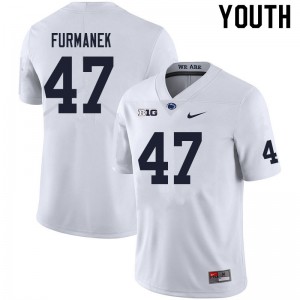 Youth Alex Furmanek White Penn State Nittany Lions College Football #47 Jersey 115351-749