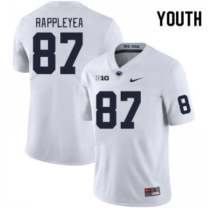 Youth Andrew Rappleyea White Penn State Nittany Lions College Football #87 Jersey 165615-513