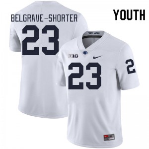 Youth Antoine Belgrave-Shorter White PSU College Football #23 Jersey 388682-998
