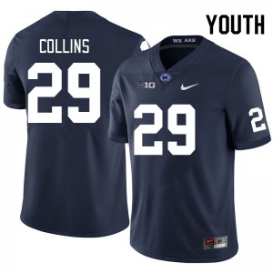 Youth Audavion Collins Navy Penn State College Football #29 Jersey 336744-526