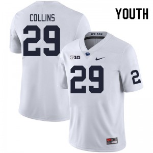 Youth Audavion Collins White Penn State Nittany Lions College Football #29 Jersey 794915-313