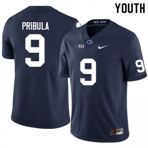 Youth Beau Pribula Navy Penn State Nittany Lions College Football #9 Jersey 679873-955